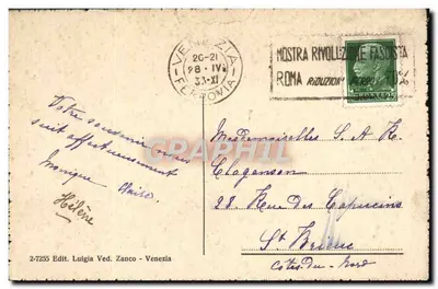 WENECJA - Bazylika Świętego Marka — wydawca Luigia Ved. Zanco, n° 2-7255 — Rewers