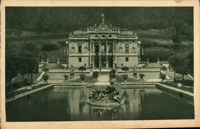 Castelo de Linderhof — château de style néo-baroque — fotografia Arnold, Füssen, n° 234