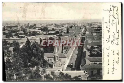 Vista aérea de Santiago — Propriedade de C. Krieger & Co. — Valparaíso