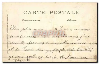 Paryż - Jardin des Plantes - Girafa — Photo-Mécanique Paryż, nr 238 — Rewers