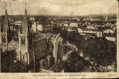 Vichy - Vista panorâmica da Igreja de São Luís — Editor Ideal, n° 303