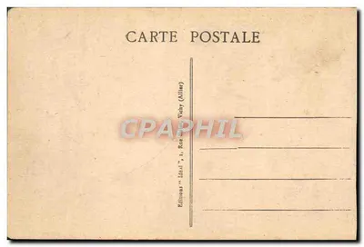 Bilhete postal antigo Vichy Marquise e Teatro do Casino — Verso