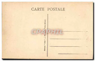 Vichy - Na Starym Parku - Pokryta galeria i pergole źródeł — Wydawca Idéal, n°354 — Rewers