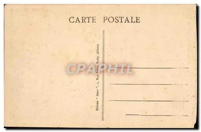 Bilhete postal antigo Vichy O Casino Um Salão — Verso