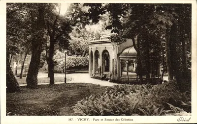 Vichy - Parque e Fonte dos Célestins — Editor Ideal, n° 387