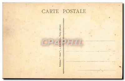 Vichy - Parque e Fonte dos Célestins — Editor Ideal, n° 387 — Verso