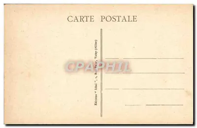 Vichy - Nella zona dei parchi - Bassin des Cygnes — Editore Ideale, n° 410 — Verso