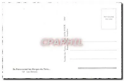 Les Détroits — Les Gorges du Tarn — Société des Cartes Postales APA-POUX — Rewers