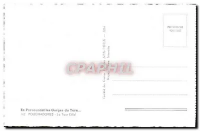 Pougnadouires — Torre Eiffel — Sociedade das Cartas Postais APA-FOUX — n°162 — Verso