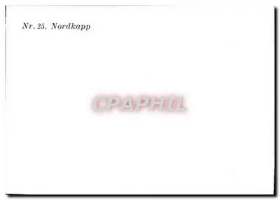 Nordkapp — widok na góry przy wschodzie słońca — Nr. 25 — Rewers