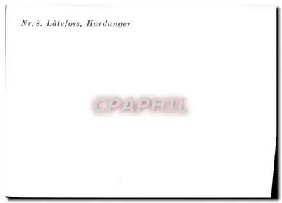 Låtefoss, Hardanger — wodospad w górach — seria nr 8 — Rewers