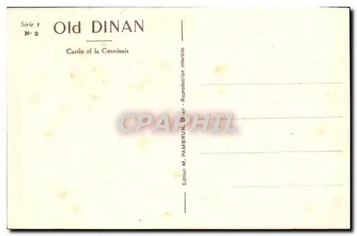 Dinan - Zamek Conninais — seria 1, nr 2, wydawnictwo M. Pambrun — Rewers