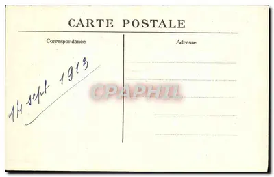 Park Zamku Malmaison — Cedr Imperatorki Joséphine — wydawca O. Béguin — Rewers