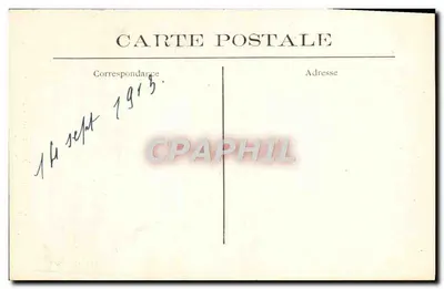 Het Kasteel van Malmaison — Troon van Napoleon I — L'Abeille, Rueil — Achterkant