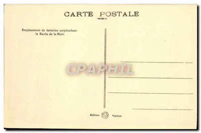 Localização de baterias sobre o Vale da Morte — Edição HS Verdun — Verso