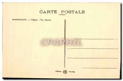 Montfaucun — La Iglesia — Edición Verdun — Reverso