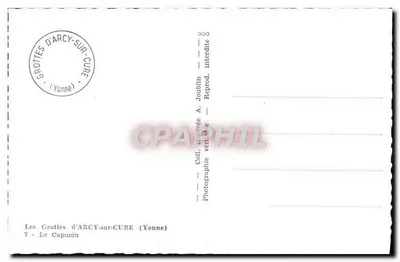 As Grutas de Arcy-sur-Cure (Yonne) — O Capuchinho — Coleção A. Jonblin — Verso