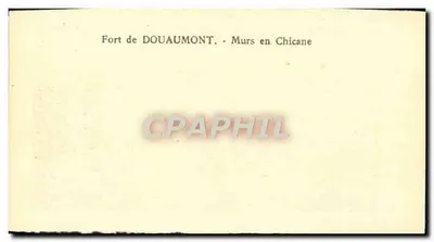 Fort de Douaumont — Murs en Chicane — Reverso