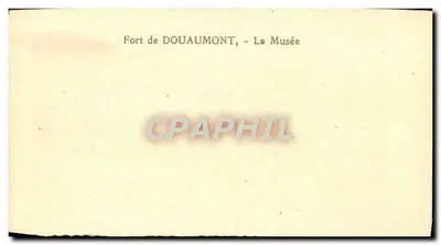 Fort de Douaumont — O Museu — Editor desconhecido, número de série não visível — Verso