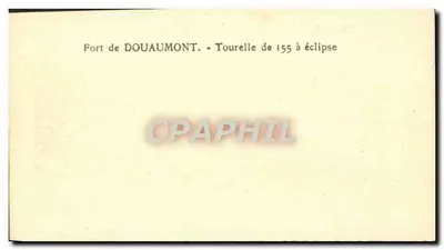 Fort Douaumont — Wieża 155 mm w czasie zaćmienia — Rewers