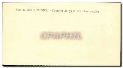 Fort de Douaumont — Torre de 75 e seu observatório — Verso