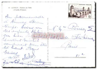 Annecy — Palais de l'Isle (Vieille Prison) — Cie des Arts Photographiques, Paris — Verso