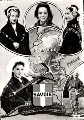 Costumi di Tarentaise — Savoia — Editore Léon Bardet, n°607