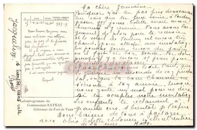 Pombo — 'É meu último pombo' — Veidun-Central n°787-15 — Verso