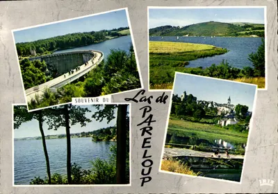 Bilhete postal moderno Aveyron Pittoresque Lago de Pareloup