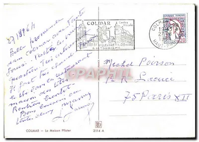 Colmar — Widok domu Pfister — Wydawca: Colmar Miasto Sztuki i Turystyki — Rewers