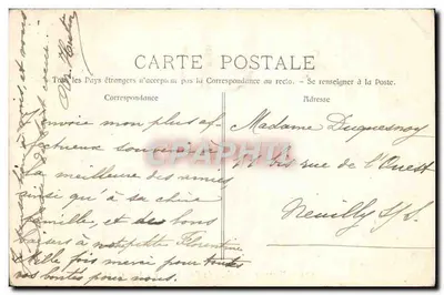 Marseille — Le Quai du Port (Côté des Augustins) — éditeur L. Laour, n° 509 — Verso