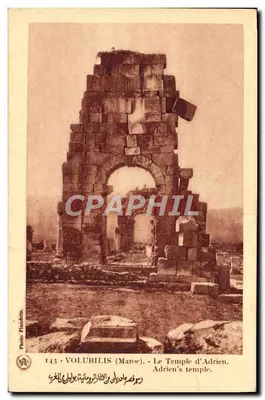 Volubilis (Marrocos) — O Templo de Adriano — Foto Flandris, n°143