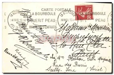 La Bourboule — Avenida do Hotel de Ville e Termas — Editor GdO — Verso