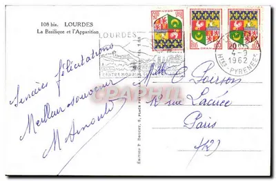 Lourdes — Aparecida de Nossa Senhora — Edição E. Luf — Verso
