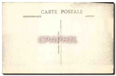 Pau - Łańcuch Pireneusów — C.C. 92 — wydawca Carrache — Rewers