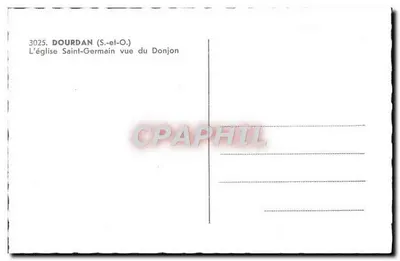 Dourdan (S.-et-O.) — A igreja de São Germain vista do Donjon — série 3025 — Verso