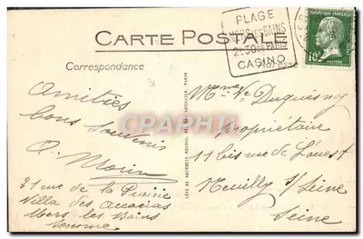 Mers-les-Bains - Vista geral da Praia - ND — Verso