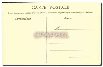 Camaret po deszczu — według obrazu E. BOUILLE — Muzeum w Brest, Salon 1898 — Rewers