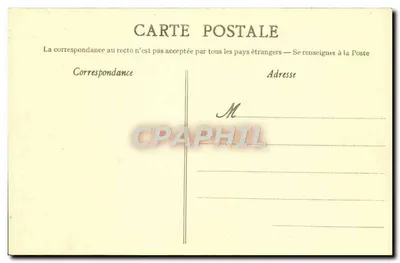 Velas ao secar, Porto de Camaret — quadro de E. BOUILLÉ — Verso