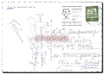 Titisee im Schwarzwald (960 m) — widok panoramiczny — Verlag Manfred Huckauf, nr 788 — Rewers