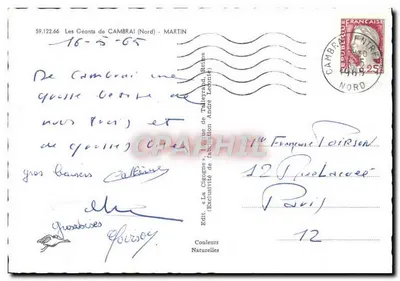 Giganci z Cambrai — Cambray — Wydawnictwo La Cigogne — Rewers