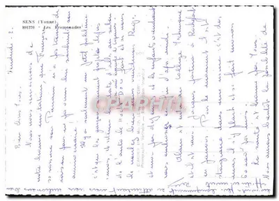 सेंस (यॉन) — लेस प्रोमेनेड्स — फोटो वेरिटेबल - आर. मालॉन — पीछे