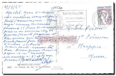Bagnolles-de-l'Orne — Il Casinò del Lago e le Pedali — editore IRIS — Verso