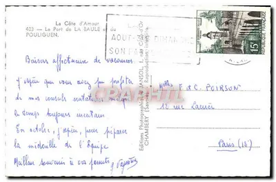 El Puerto de La Baule — vista panorámica — Jansol (Savoie) — Reverso