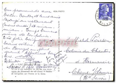 Jezioro Settons — Widok na jezioro — Cap — Rewers