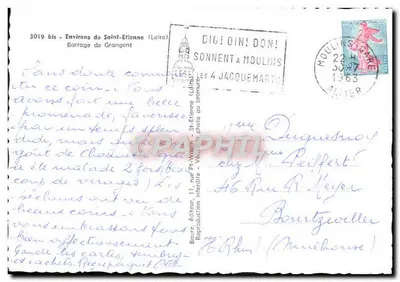 Zadanie Grangent i jego okolice — Grangent, Zamek Esselois, St-Just-sur-Loire — Baure, wydawca — Rewers