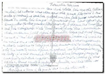 Villa landaise no meio dos pinheiros — Éditions de la Poste, n° 49/178 — Verso