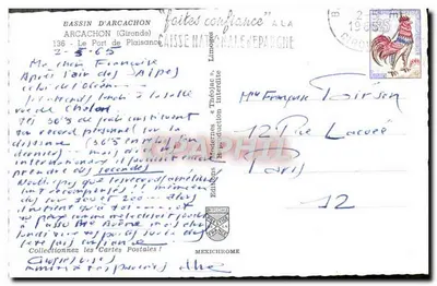 Bassin d'Arcachon — Port turystyczny — Wydawnictwo Mexichrome, nr 136 — Rewers