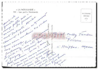 Los pequeños Normandos — 951 — Éd. La Normandie — Reverso