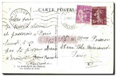Bazylika w Lisieux — Ogólny widok projektu — Dragger-Paris — Rewers